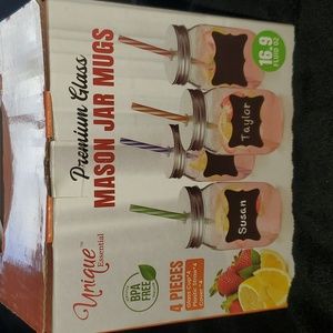 New in box mason jar mugs